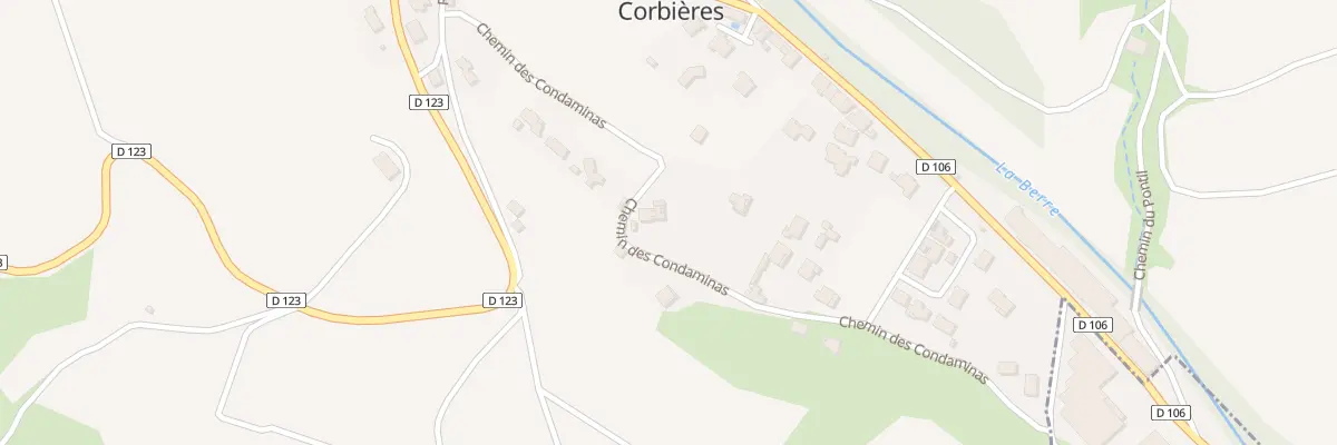 Plan du 1 Che des Condaminas à Cascastel-des-Corbières