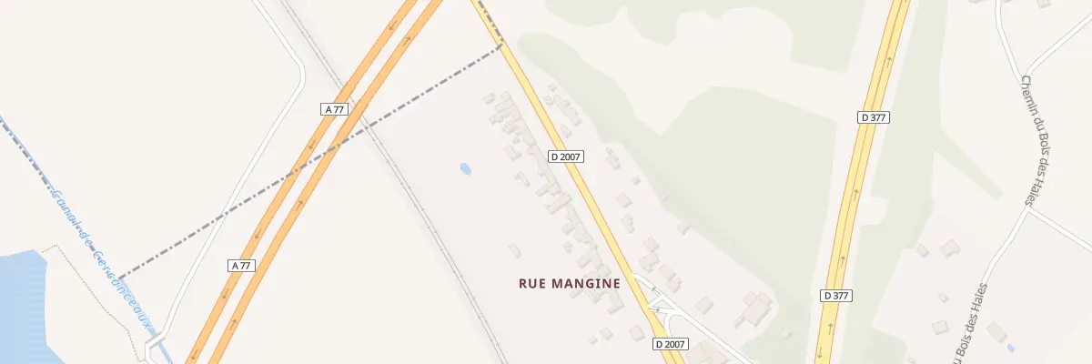 Plan du 41 La Rue Mangine à Dordives