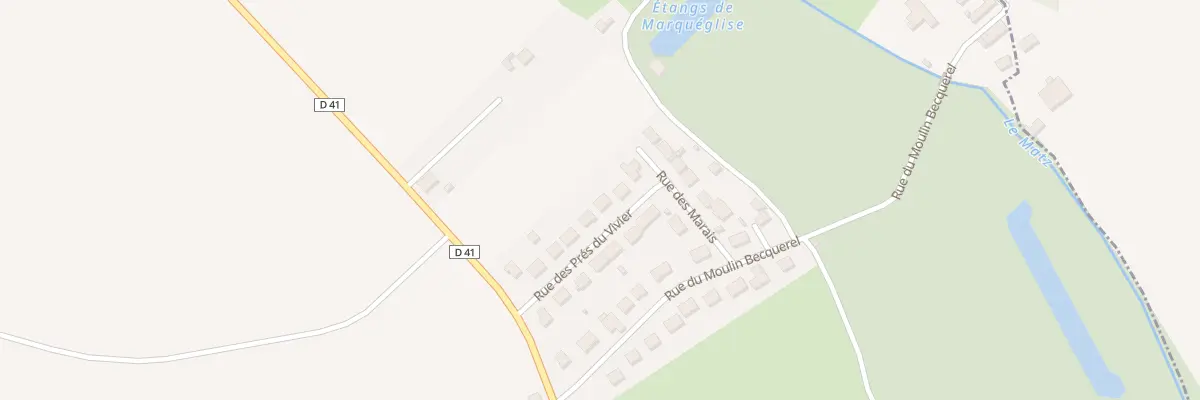 Plan du 44 Rue des Pres du Vivier à Marquéglise