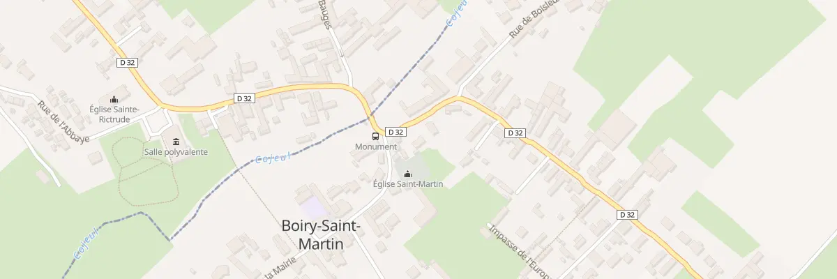 Plan du 2B Rue de Moyenneville à Boiry-Saint-Martin