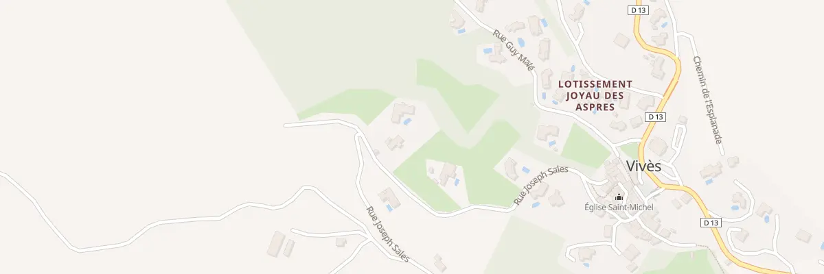 Plan du 16 Rue Joseph Sales à Vivès