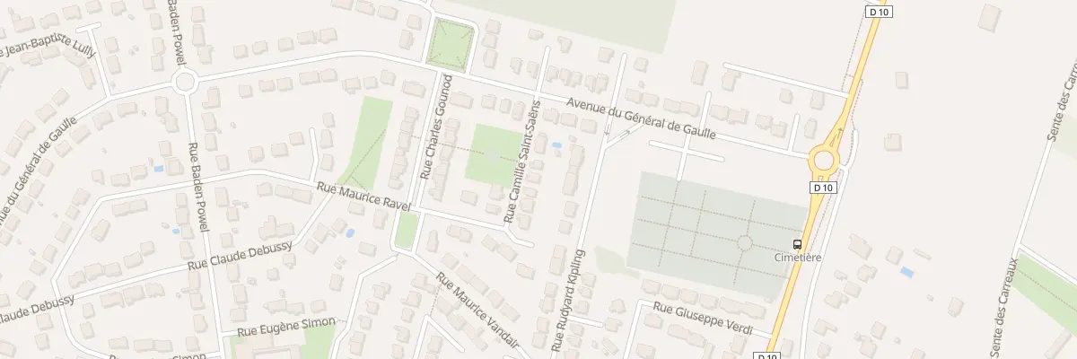 Plan du 18 Rue Camille Saint - Saens à Tournan-en-Brie