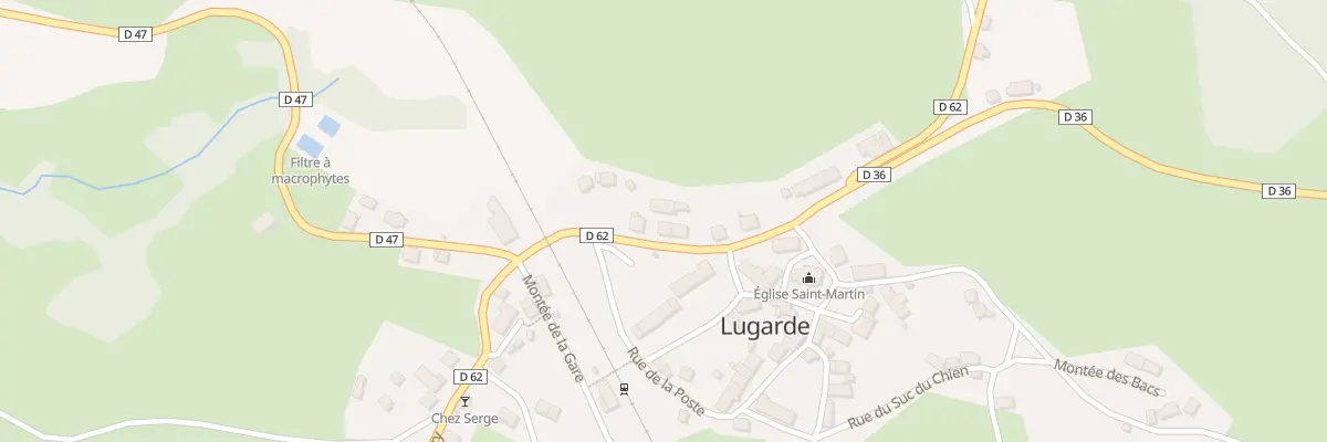 Plan du 14 Rue du Puy Mary à Lugarde