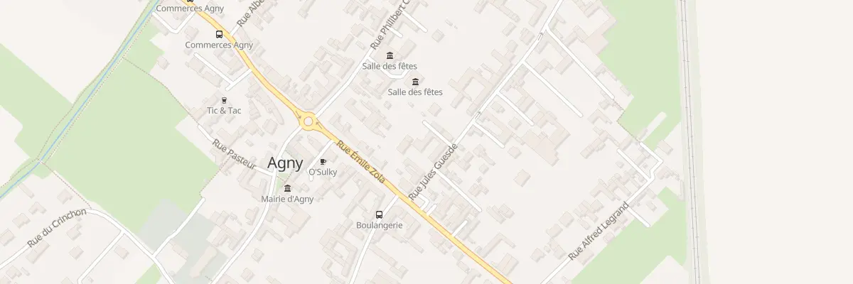 Plan du 1 Rue Jules Guesde à Agny