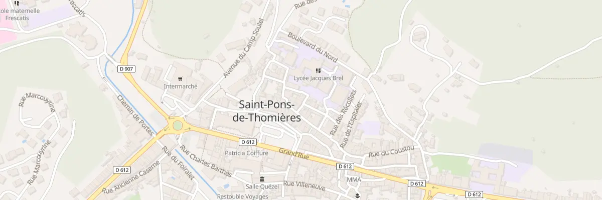 Plan du 5 Rue Cherche Midi à Saint-Pons-de-Thomières