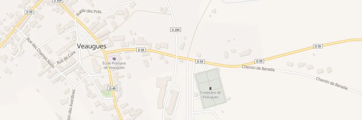 Plan du 14 Rte de Vinon à Veaugues