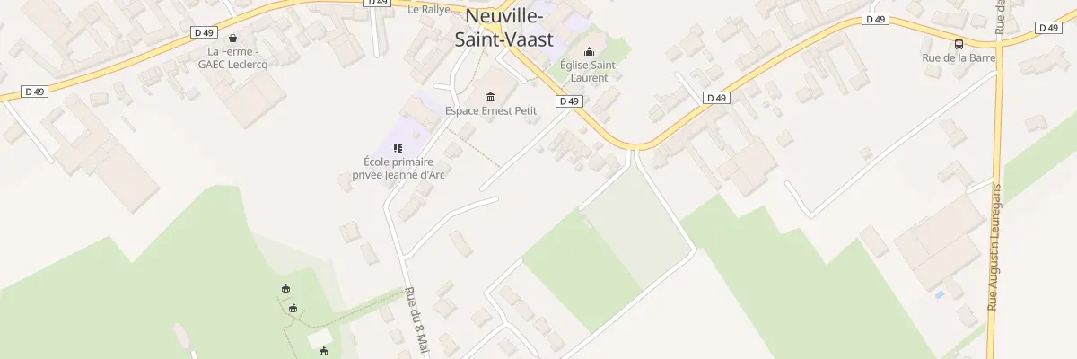 Plan du 9 Rue de la Barre à Neuville-Saint-Vaast