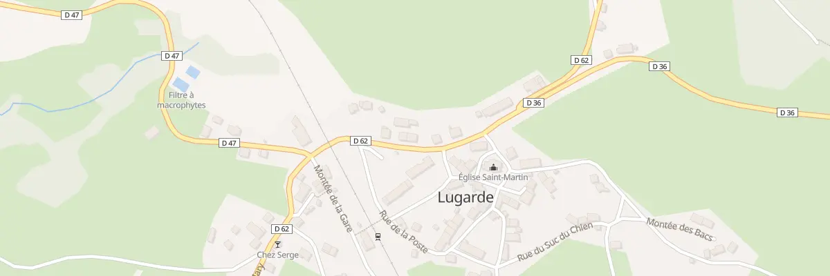 Plan du 12 Rue du Puy Mary à Lugarde