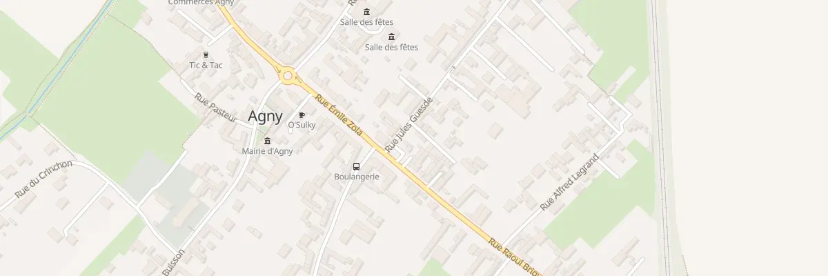 Plan du 2 Rue Jules Guesde à Agny