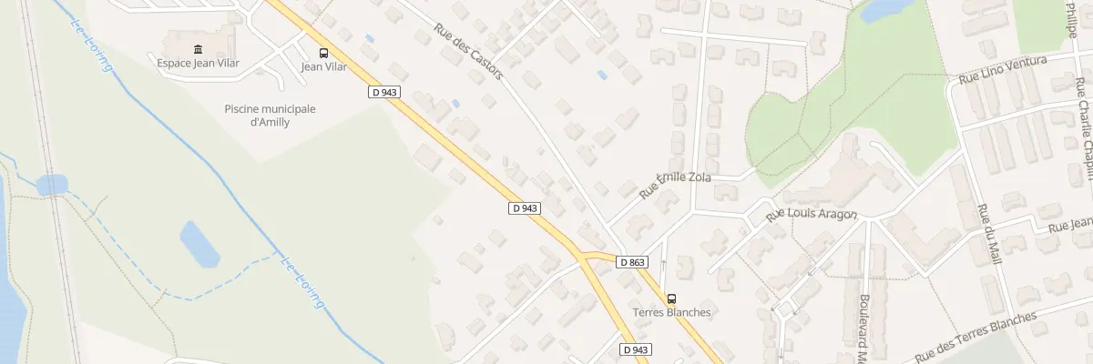 Plan du 593 Rue de la Mère Dieu à Amilly