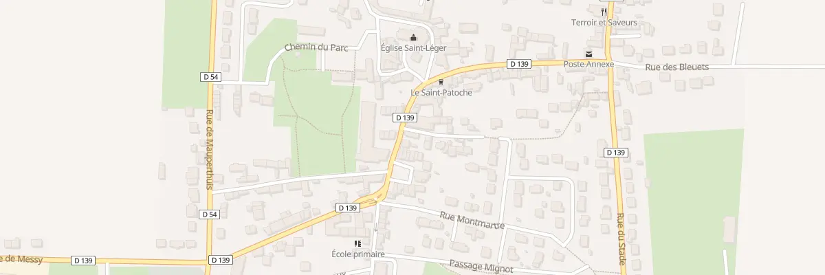 Plan du 20 Rue Vigne Croix à Charny