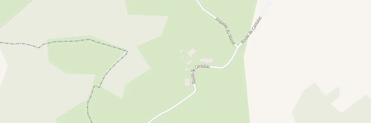 Plan du 5250 Cantalac à Bertholène