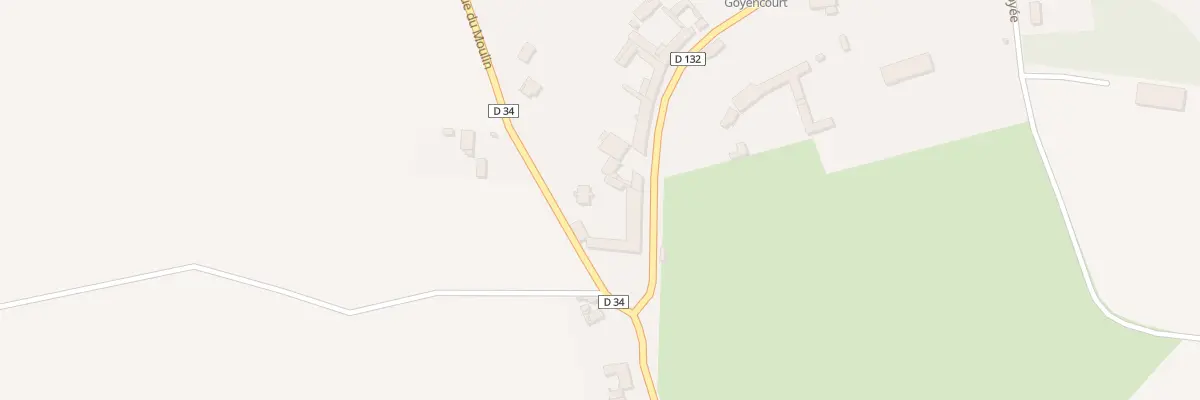 Plan du 1 Rue de l’Orangerie à Goyencourt