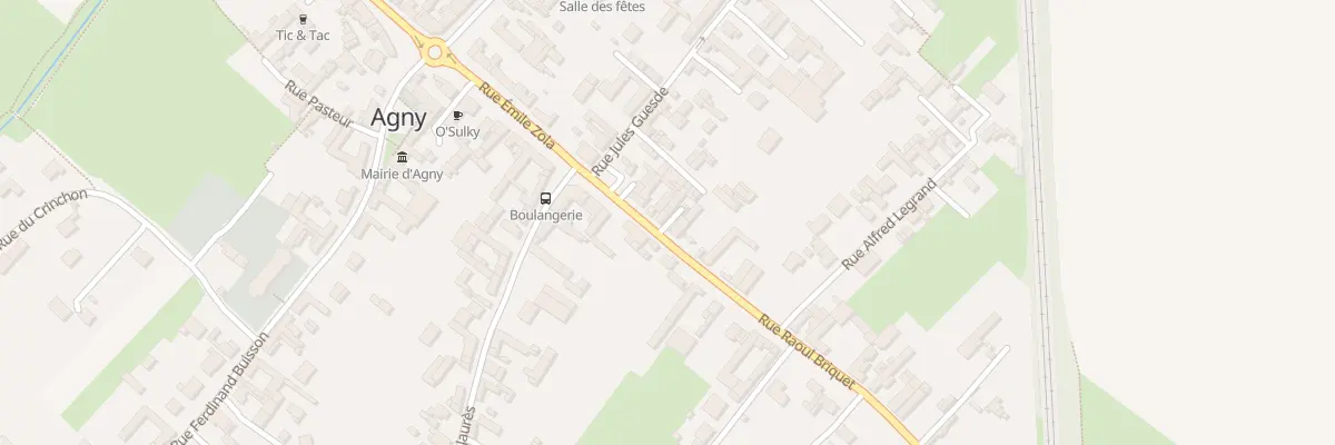 Plan du 7 Rue Raoul Briquet à Agny