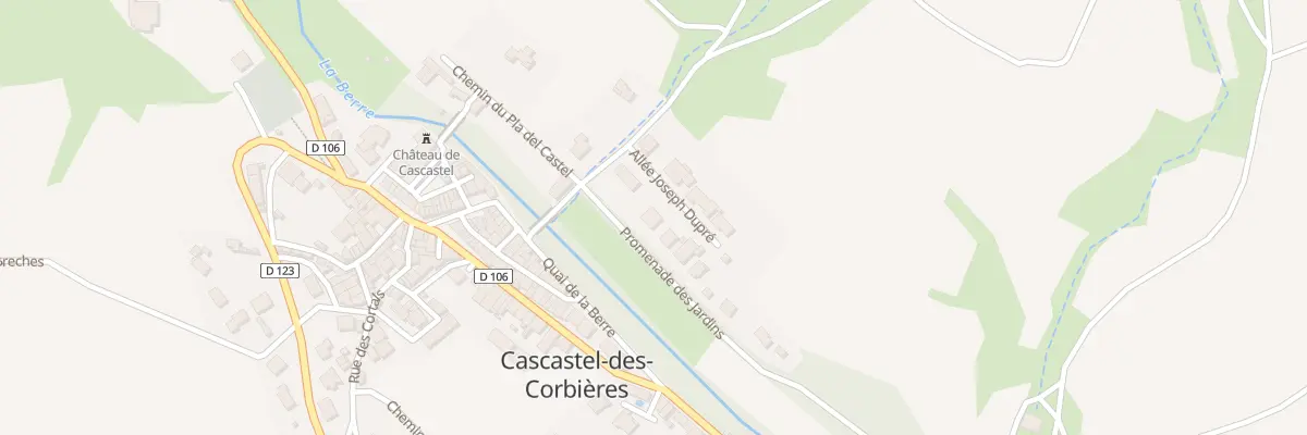 Plan du 3 Rue des Jardins à Cascastel-des-Corbières