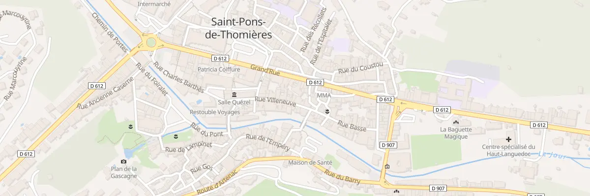 Plan du 13 Rue de Villeneuve à Saint-Pons-de-Thomières