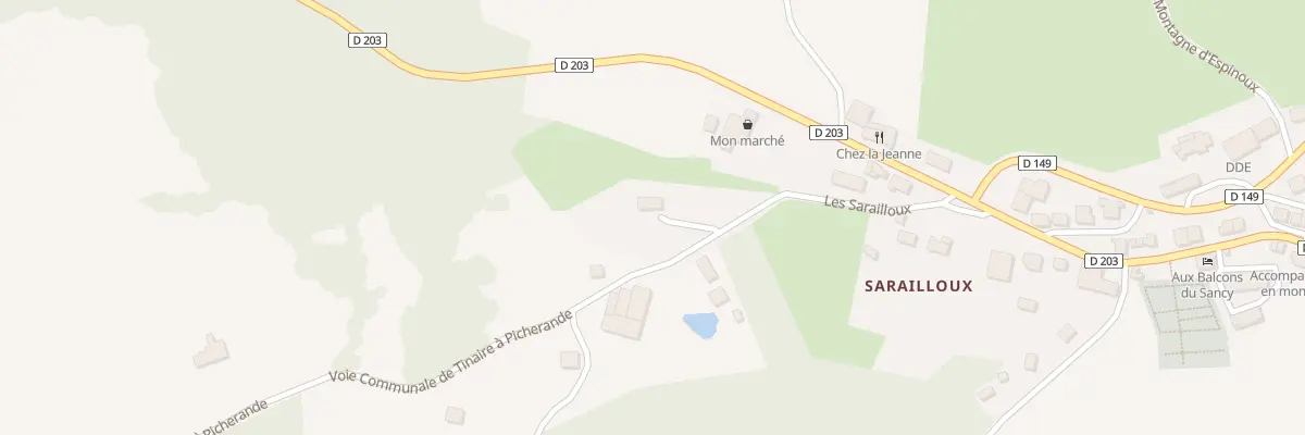 Plan du 5402 Boussanel à Picherande