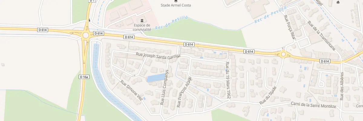 Plan du 21 Rue Joseph Sarda Garriga à Pézilla-la-Rivière