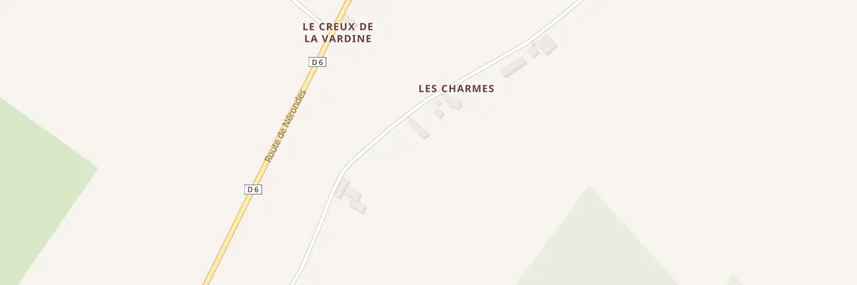 Plan du 6 Les Charmes à Charly