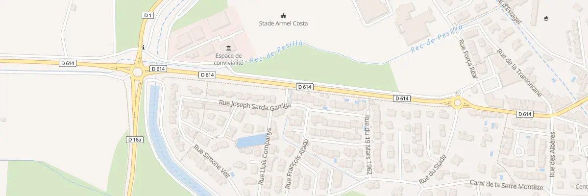 Plan du 24 Rue Joseph Sarda Garriga à Pézilla-la-Rivière