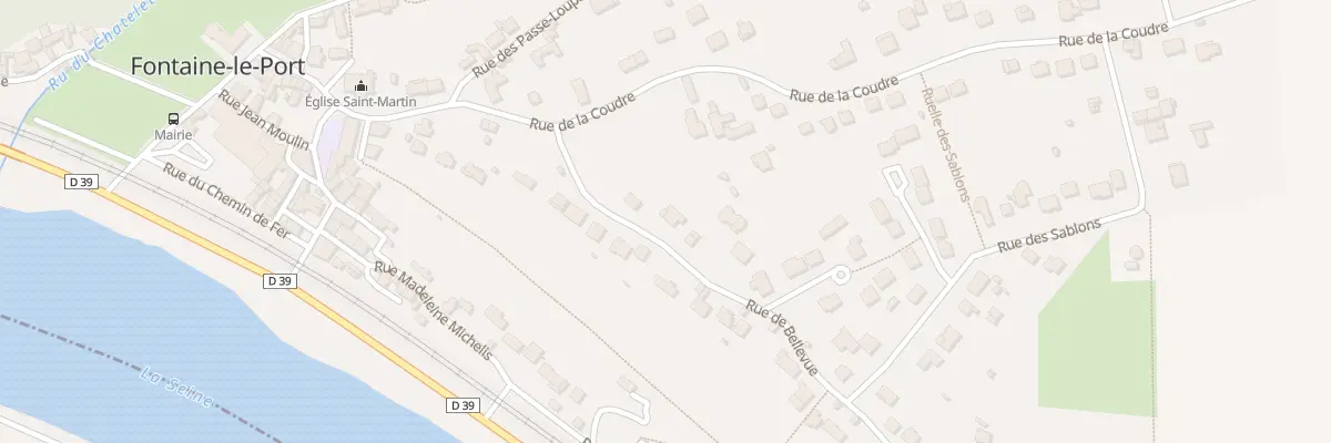 Plan du 1 Rue de Bellevue à Fontaine-le-Port