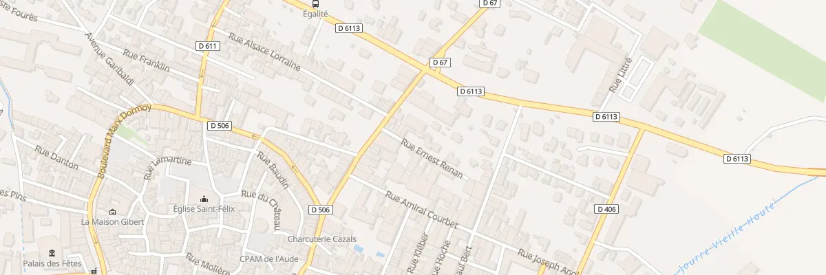 Plan du 7 Rue Ernest Renan à Lézignan-Corbières