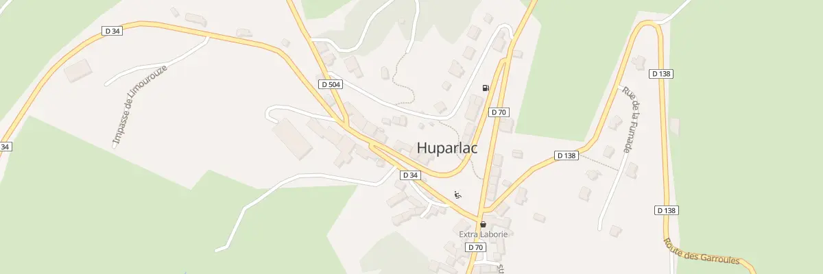 Plan du 5025 Huparlac à Huparlac