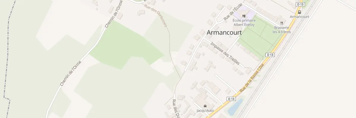 Plan du 368 Rue de l’École à Armancourt