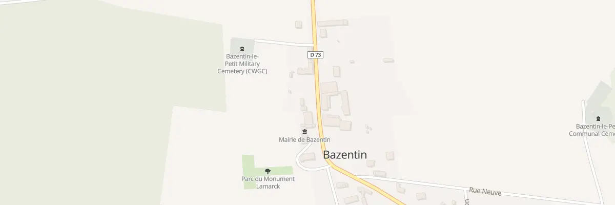 Plan du 14 Rue Lamarck à Bazentin