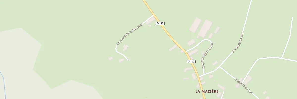 Plan du 5290 La Maziere à Saint-Priest-des-Champs