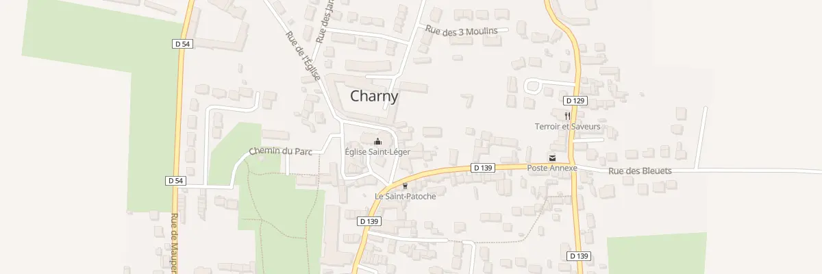 Plan du 4 Rue de l’Église à Charny