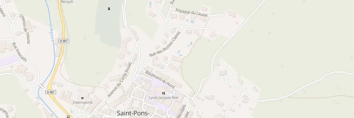 Plan du 15 Rue du Roucas Blanc à Saint-Pons-de-Thomières