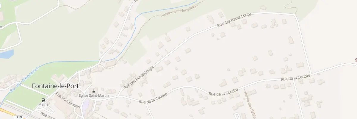 Plan du 12 Rue des Passe Loups à Fontaine-le-Port