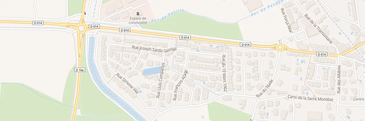 Plan du 7 Rue du 14 Juillet à Pézilla-la-Rivière