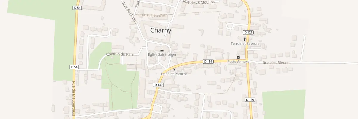 Plan du 7 Rue Vigne Croix à Charny