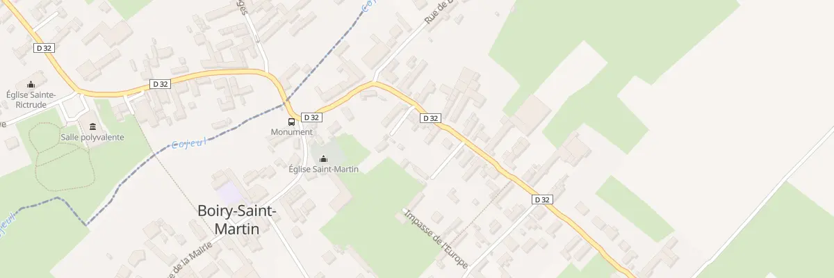 Plan du 10 Rue de Moyenneville à Boiry-Saint-Martin