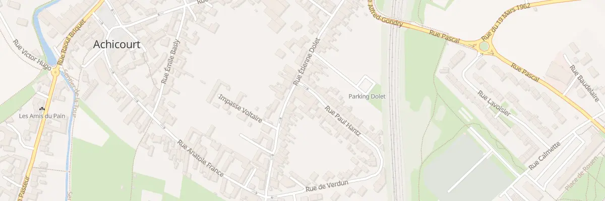 Plan du 39B Rue Etienne Dolet à Achicourt