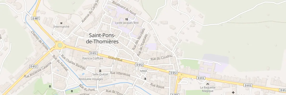 Plan du 14 Rue de l’Espitalet à Saint-Pons-de-Thomières