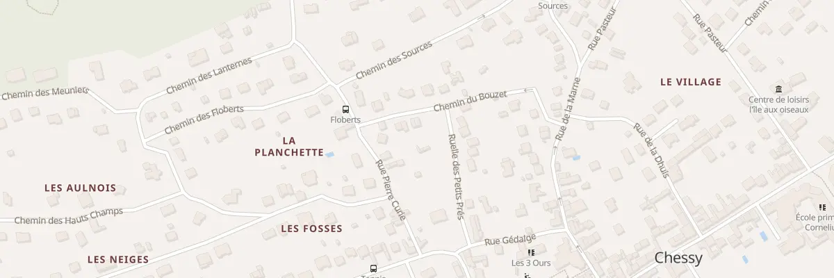 Plan du 11 Che du Bouzet à Chessy