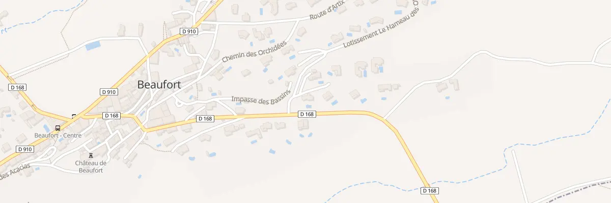 Plan du 5143F Av Jean Moulin à Beaufort