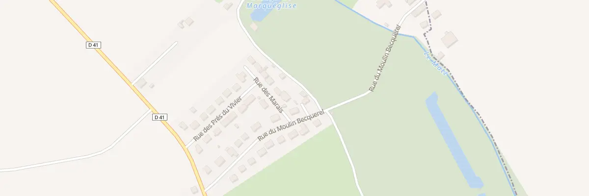 Plan du 34 Rue du Marais à Marquéglise