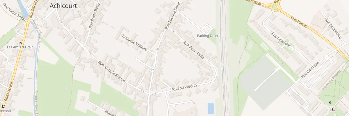 Plan du 45 Rue Etienne Dolet à Achicourt