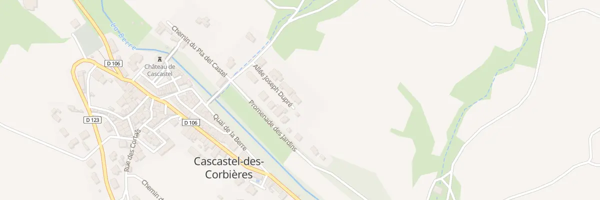 Plan du 7 All Joseph Dupré à Cascastel-des-Corbières