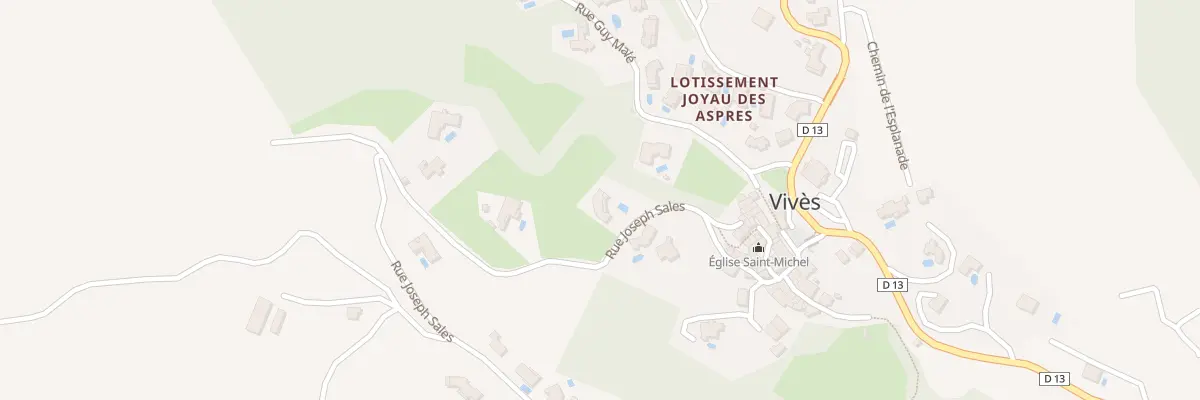 Plan du 10 Rue Joseph Sales à Vivès