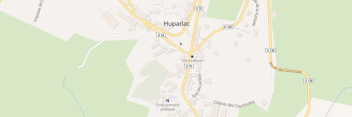 Plan du 5012A Huparlac à Huparlac