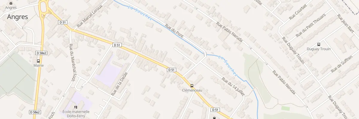 Plan du 51E Rue Georges Clémenceau à Angres