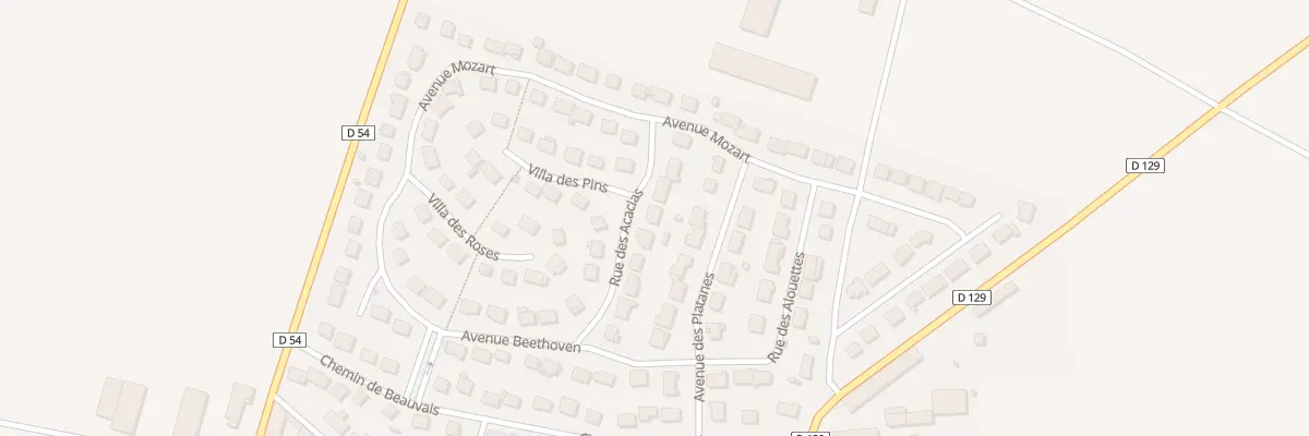 Plan du 12 Rue des Acacias à Charny