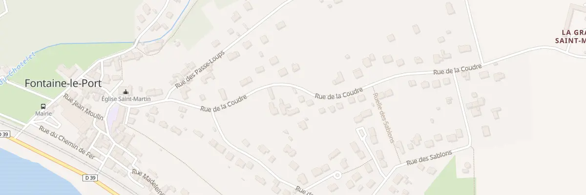 Plan du 6 Rue de la COUDRE à Fontaine-le-Port