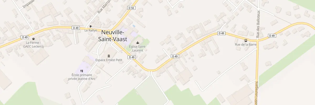 Plan du 12 Rue de la Barre à Neuville-Saint-Vaast
