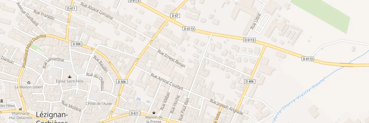 Plan du 13 Rue Ernest Renan à Lézignan-Corbières